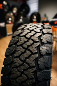 Close up view of CST tire SAHARA A/T II tread section