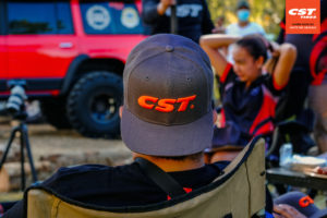 CST sponsored team driver at Barili Offroad 4x4 event wearing a CST cap reversed.
