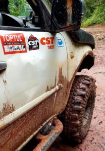 CST Land Drago on mud.
