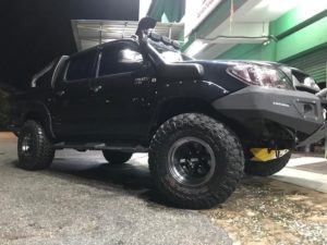 CST SAHARA M/T 2 mounted on Toyota Hilux with custom wheels.