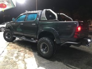 CST SAHARA M/T 2 mounted on Toyota Hilux with custom wheels.