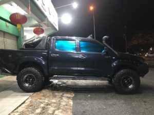 CST SAHARA M/T 2 mounted on Toyota Hilux with custom wheels.