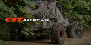 CST Adventure banner 4x4 vehicle in muddy water