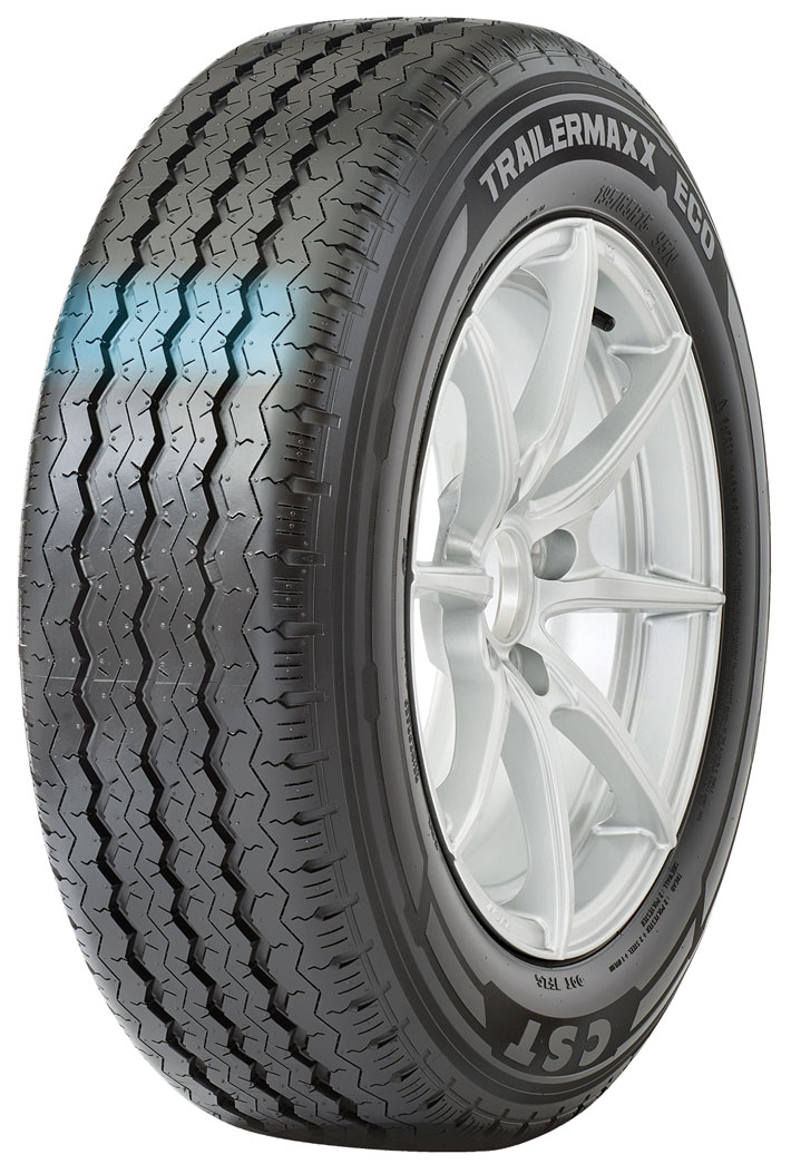 CST TRAILERMAXX ECO CL31N Tire, High-rigidity steel belt highlighted, three quarter view