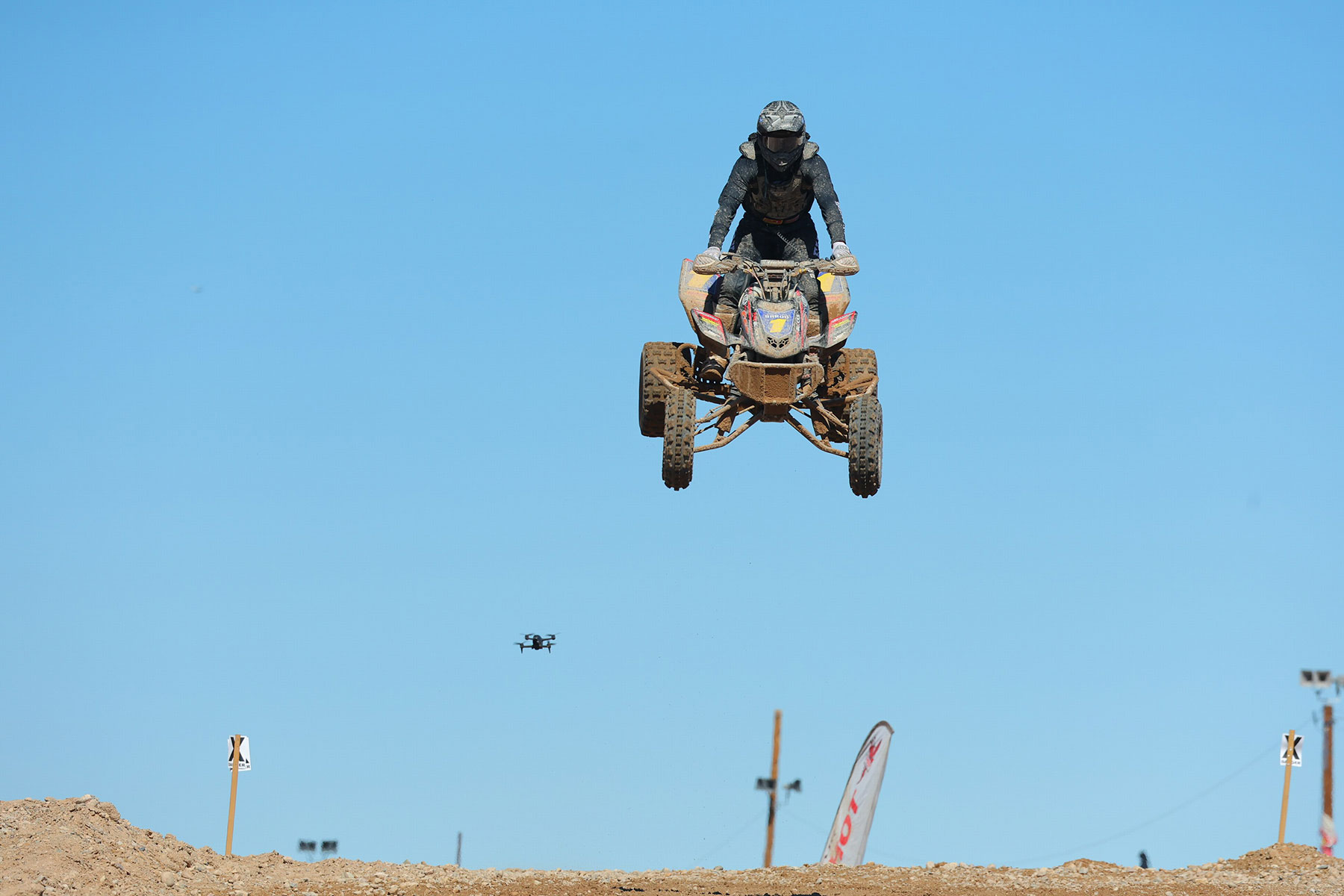 ATV racer in the air